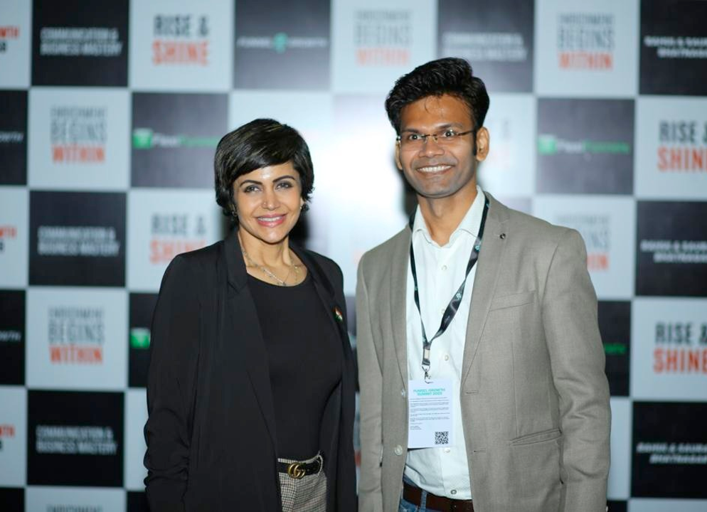 With Mandira Bedi