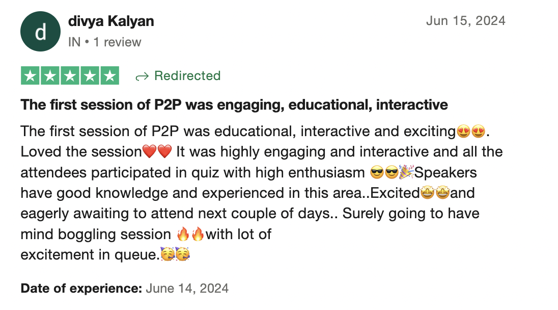Trustpilot review from Trustpilot review